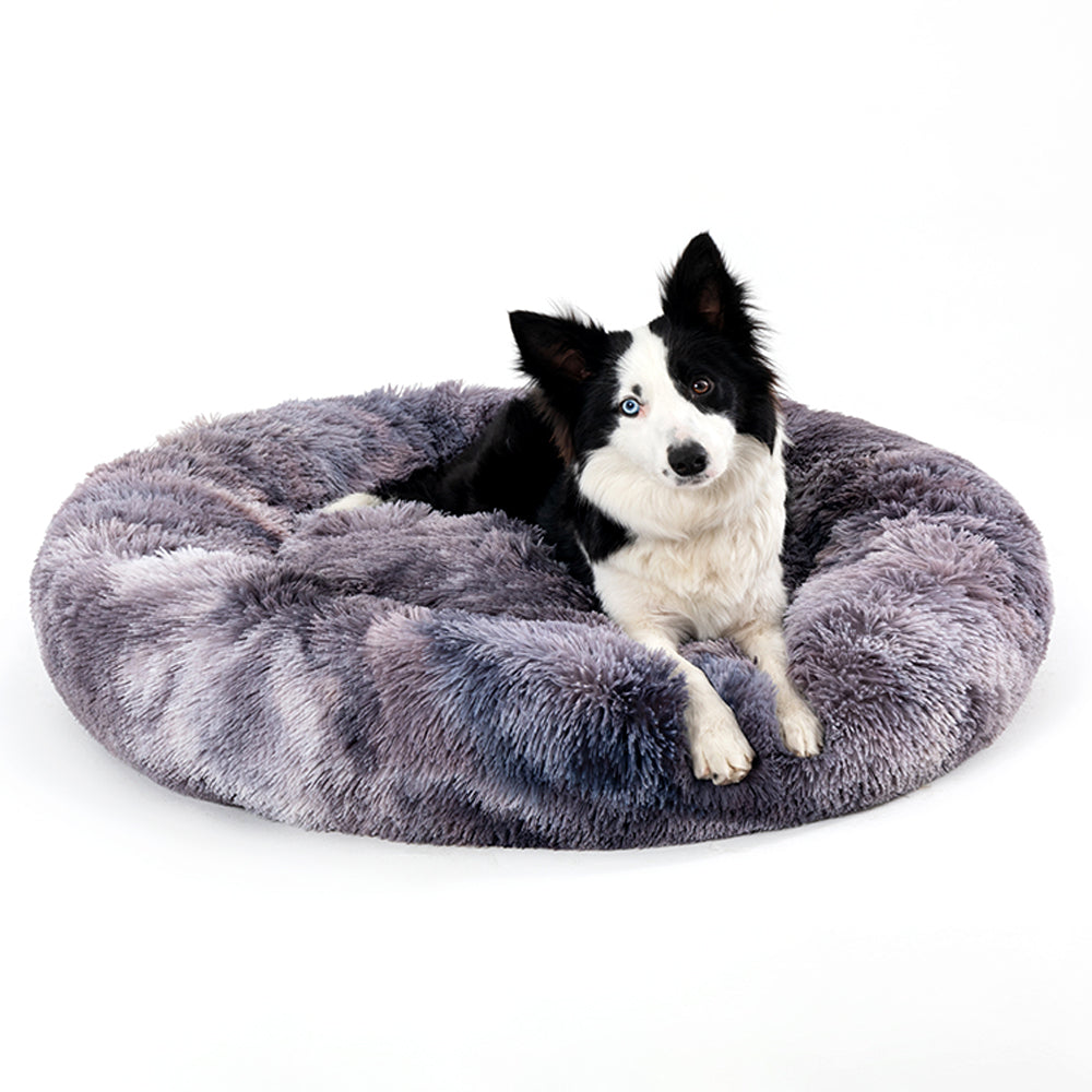 Fluffy Donut Hundebett XXL – Weiches, warmes Plüsch-Kuschelbett für Hunde & Katzen